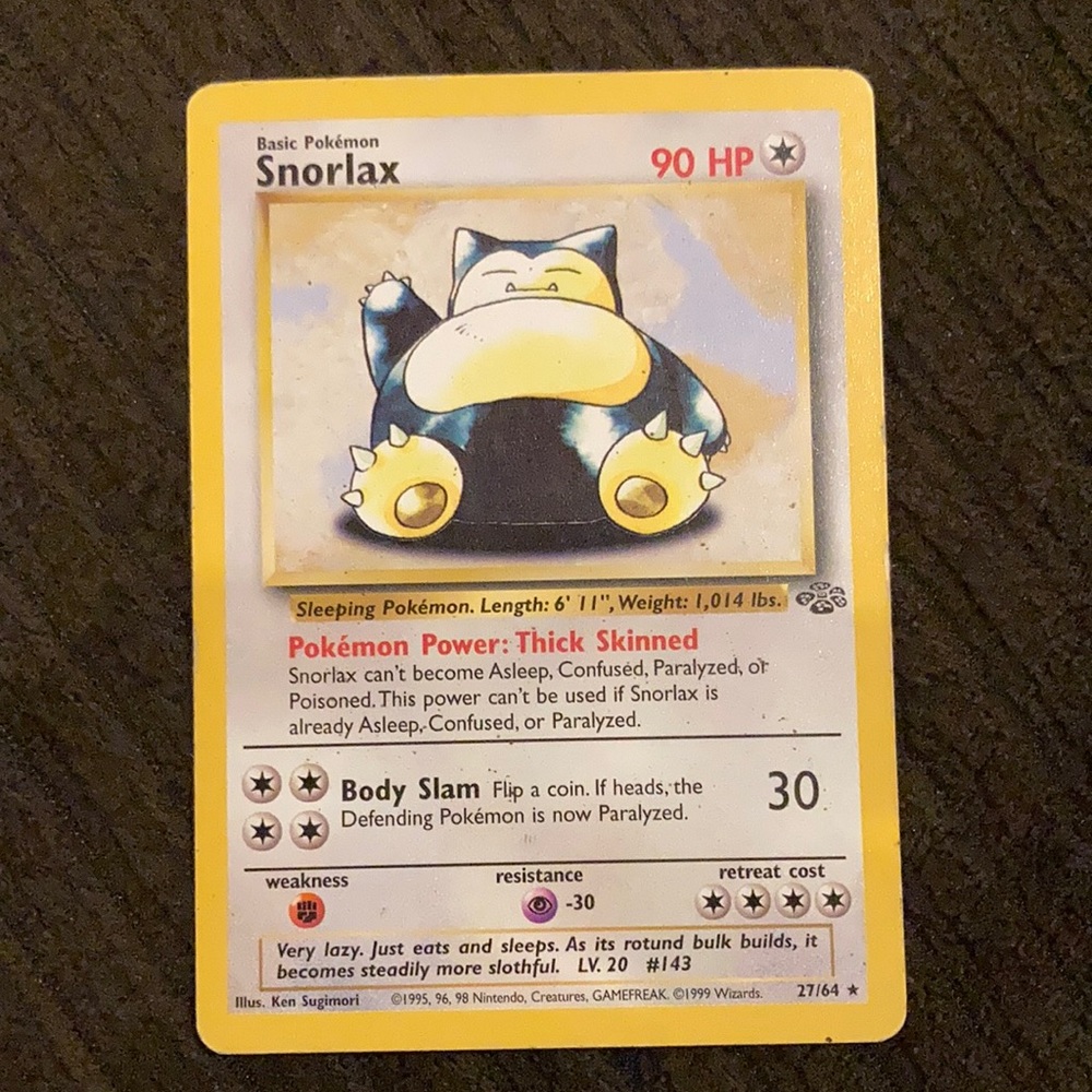 Snorlax Pokémon Card